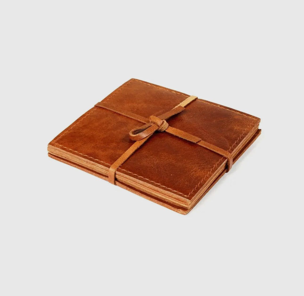 Simplistic Leather Coaster Set