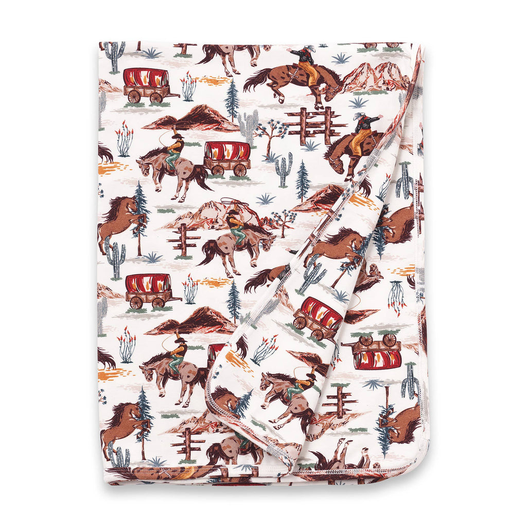 Wild West Collection - 'Cowboy' Bamboo Baby Blanket