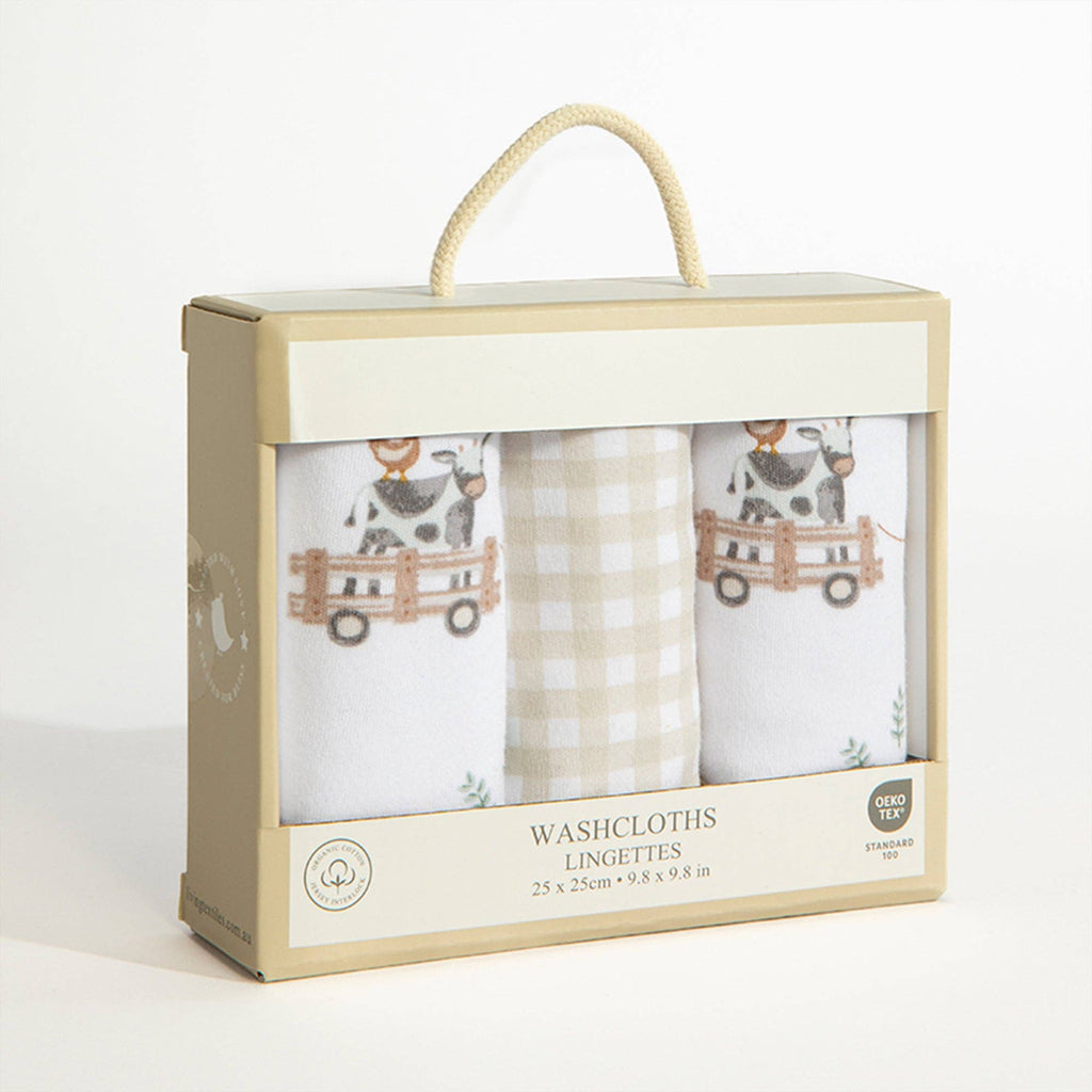 Farm Collection - 3 Pack Wash Cloths
