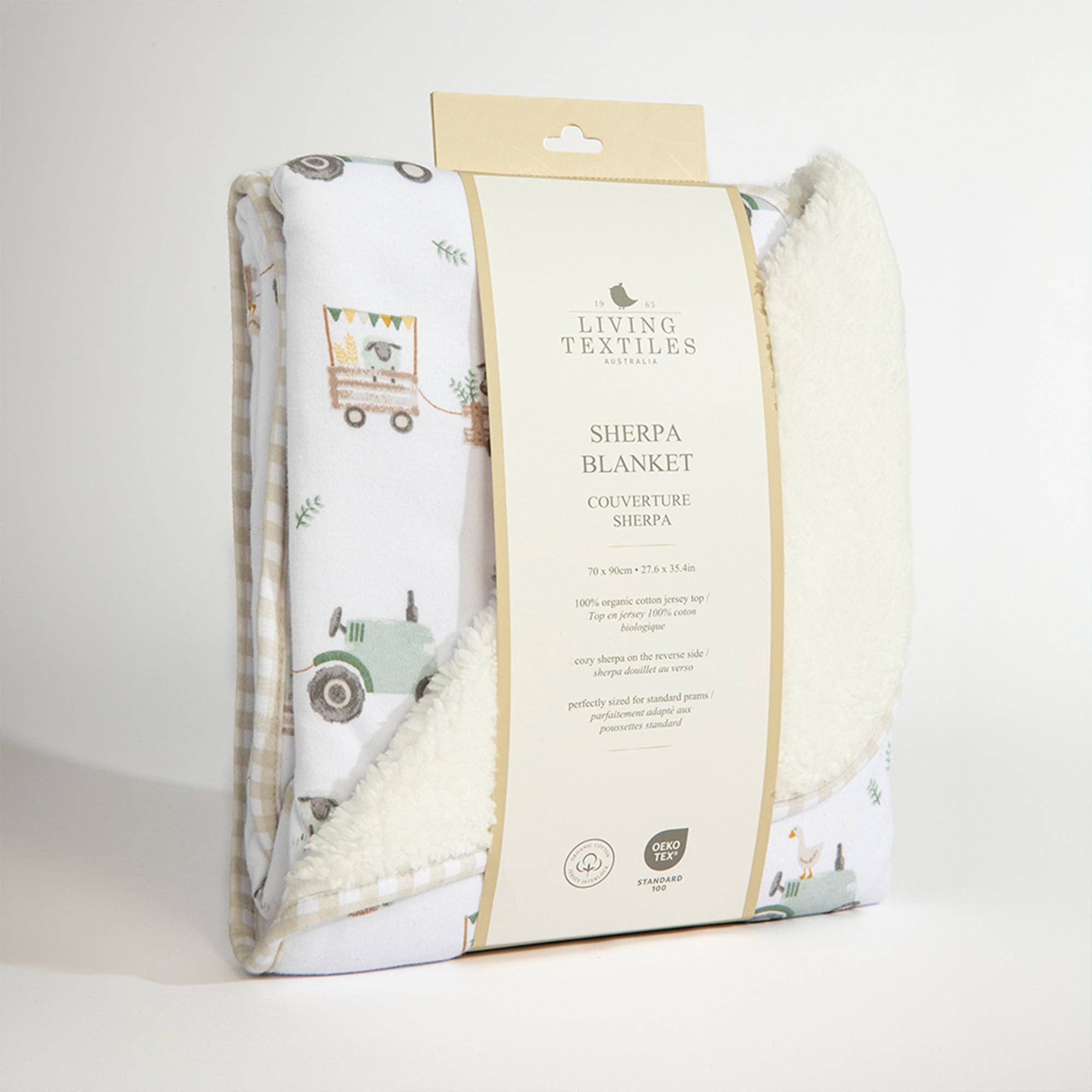 Farm Collection - Jersey Sherpa Blanket