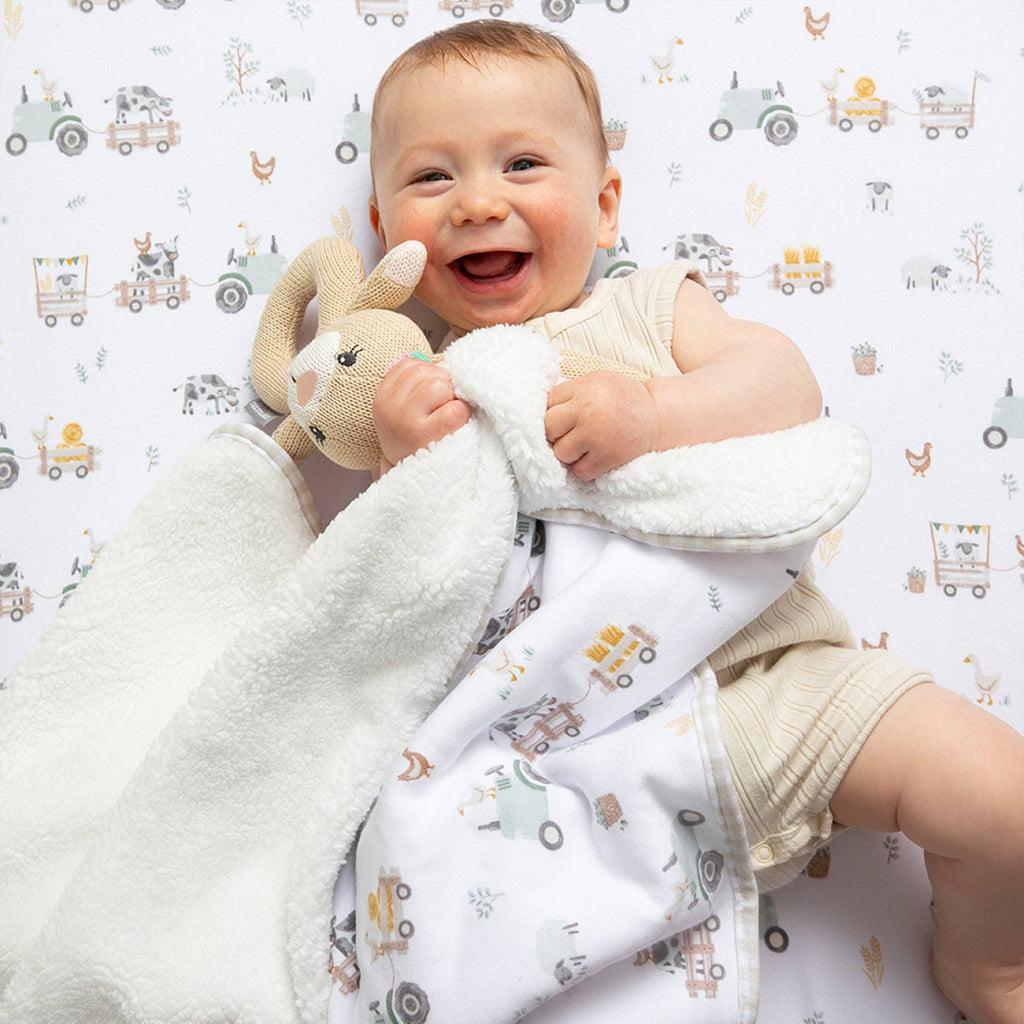 Farm Collection - Jersey Sherpa Blanket