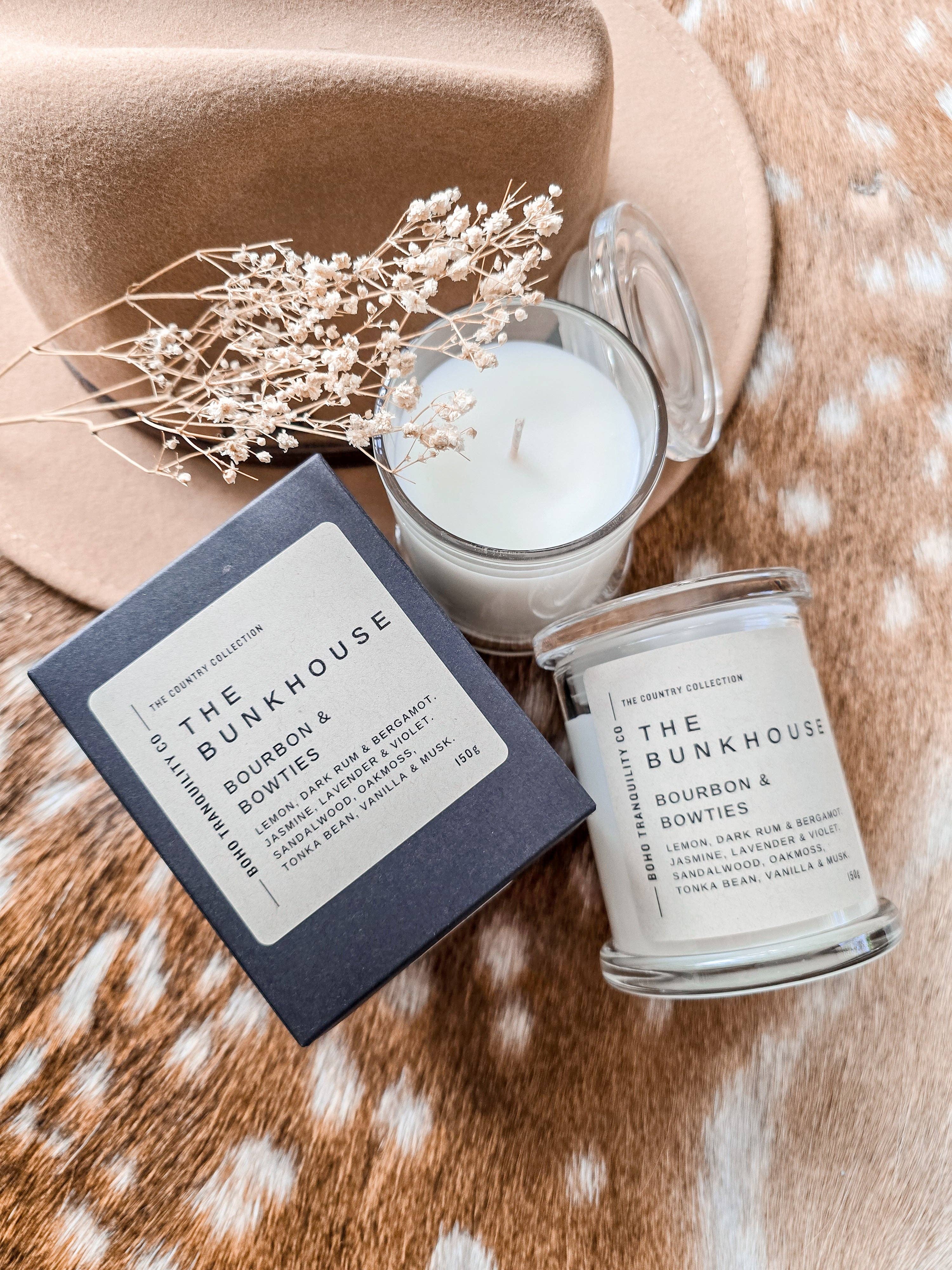 THE COUNTRY COLLECTION: THE BUNKHOUSE - 150G GLASS CANDLE